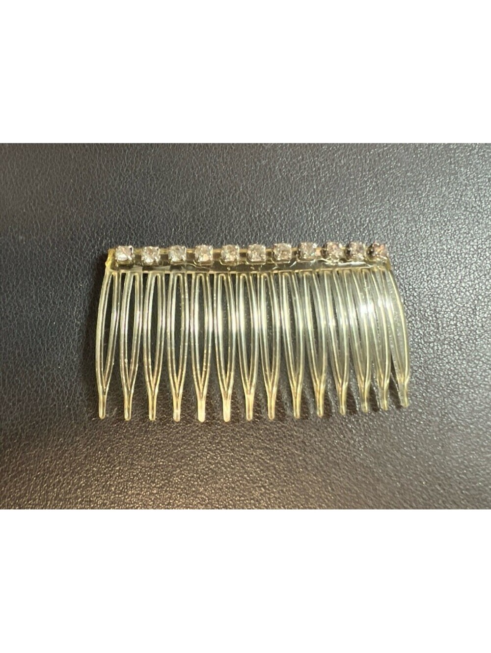 Hair Comb Silver Wedding   Prom Vintage MOB, MOG, BM Silver Rhinestone